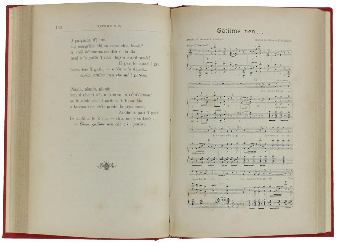 RIME PIEMONTEISE - 2a edizione riveduta e aumentata - Viriglio Alberto. - Lattes, - 1904