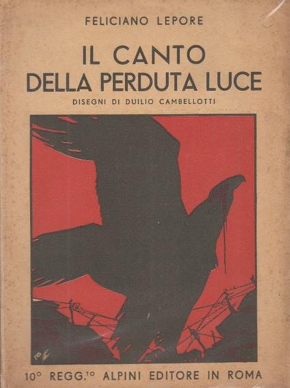 Il canto della perduta luce - copertina