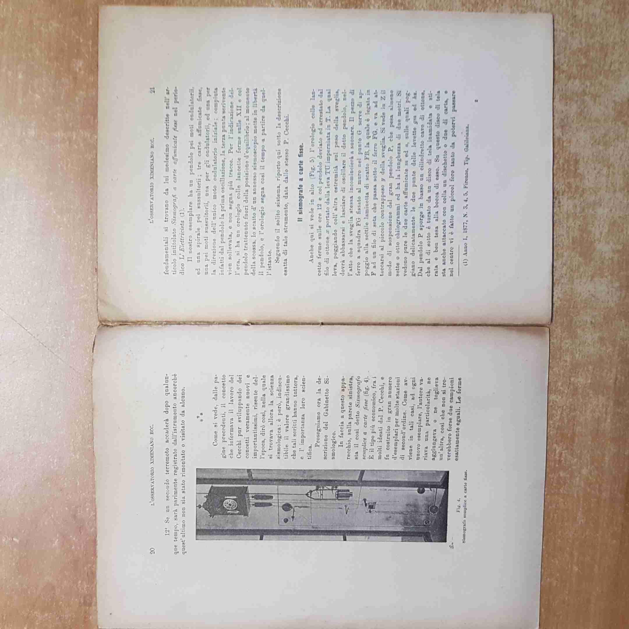 L' OSSERVATORIO XIMENIANO E IL SUO MATERIALE SCIENTIFICO geodinamica 1910 ALFANI