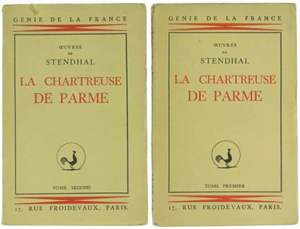 CHARTREUSE DE PARME [Exemplaire sur Vélin] - Stendhal (Henry Beyle) - René Hilsum Editeur, Collection "Génie de la France" - 1932 - copertina