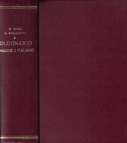 Dizionario inglese e italiano - copertina