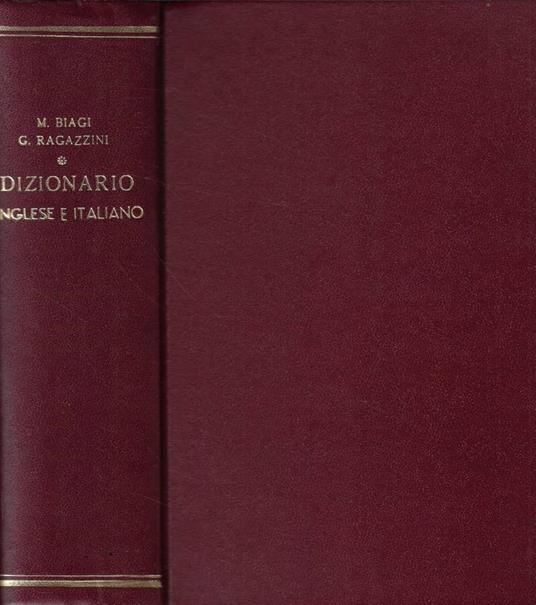 Dizionario inglese e italiano - copertina