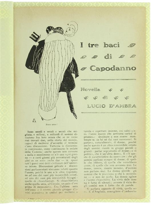 I TRE BACI DI CAPODANNO - Lucio D'Ambra - copertina