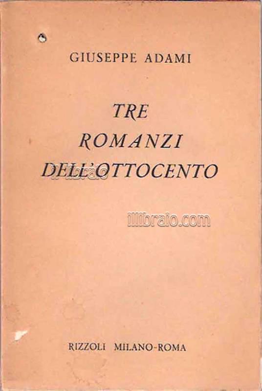 Tre romanzi dell'Ottocento - copertina