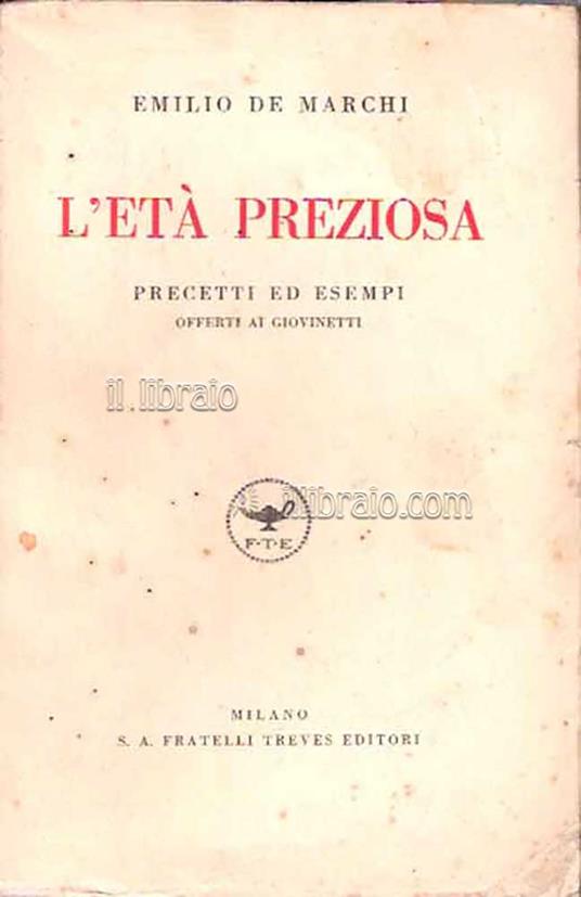 L' età preziosa - copertina