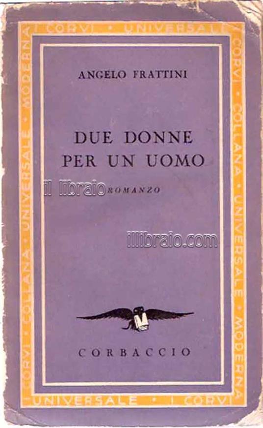 Due donne per un uomo - copertina