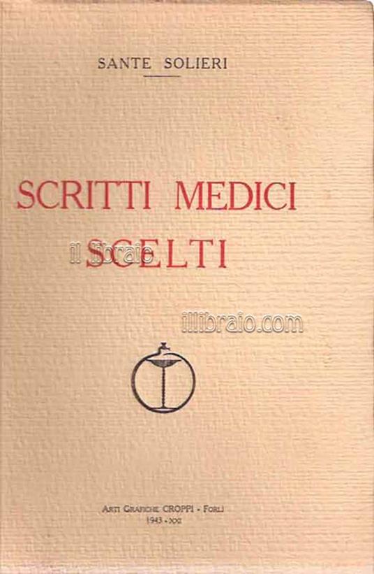 Scritti medici scelti - copertina