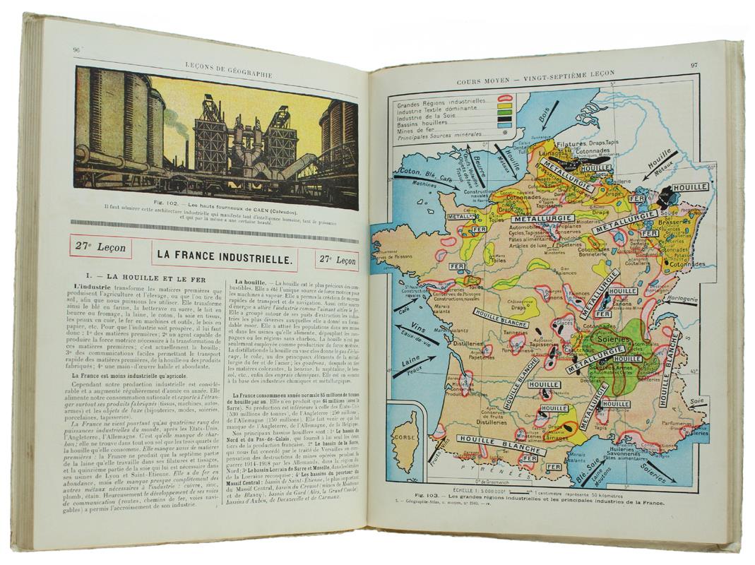 LECON DE GÉOGRAPHIE - A l'usage des des 520écoles primaires - COURS MOYEN