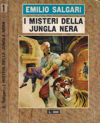 I misteri della jungla nera - Emilio Salgari - copertina
