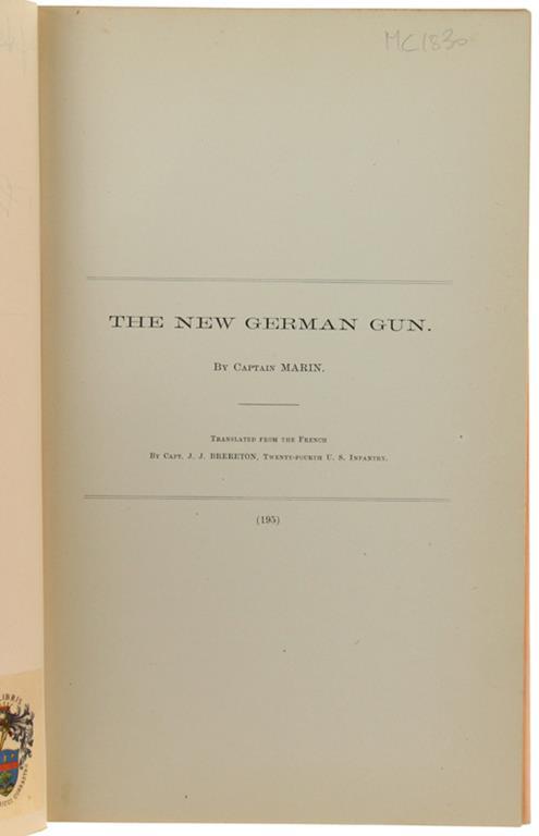 The New German Gun (Extract) - Giovanni Marin - copertina