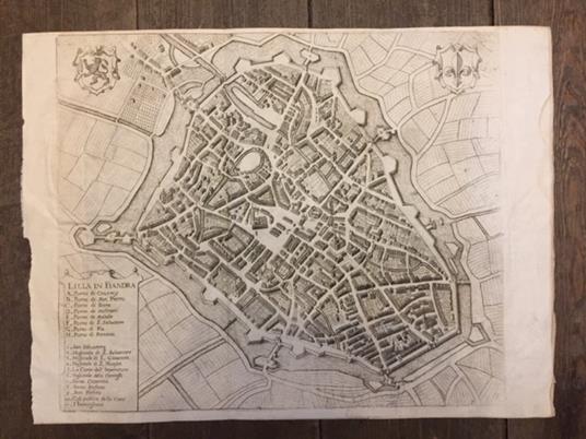 Lilla in Fiandra [Pianta della città di Lille] - copertina