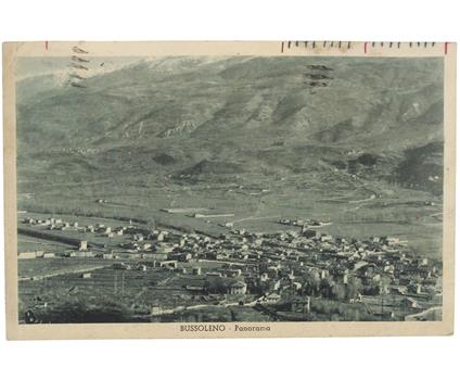 Bussoleno - Panorama. Cartolina Illustrata Viaggiata - L.Gay, - 1940 - copertina