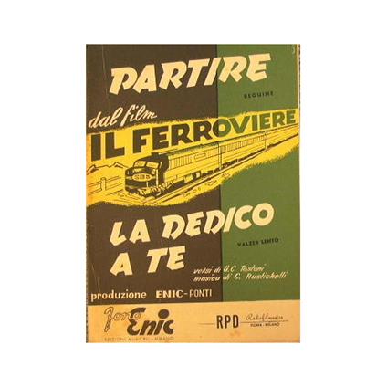 Partire ( beguine ) - La dedico a te ( valzer lento ) - copertina