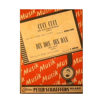 Cuci cuci ( die alte nahmaschine ) ( moderato ) - Din Don Din Dan ( bim bam ) ( slow fox ) - copertina