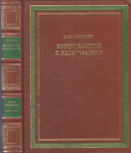 Restaurazione Nazionalismo- Grimberg- Storia Universale- 10 - Carl Grimberg - copertina