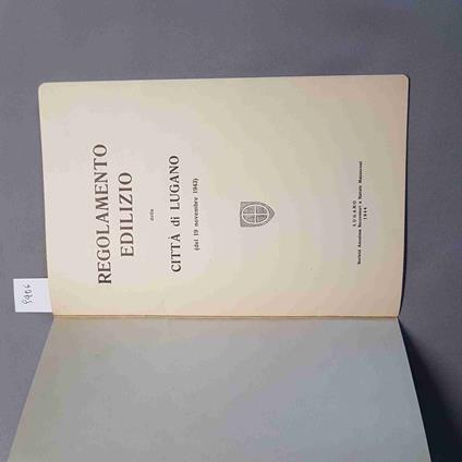 Regolamento Edilizio Della Città Di Lugano - copertina
