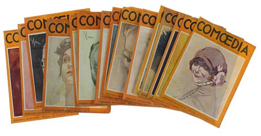 Enrico Sacchetti: Raccolta Di 18 Copertine Di "Comoedia" 1923 - Enrico Sacchetto - copertina