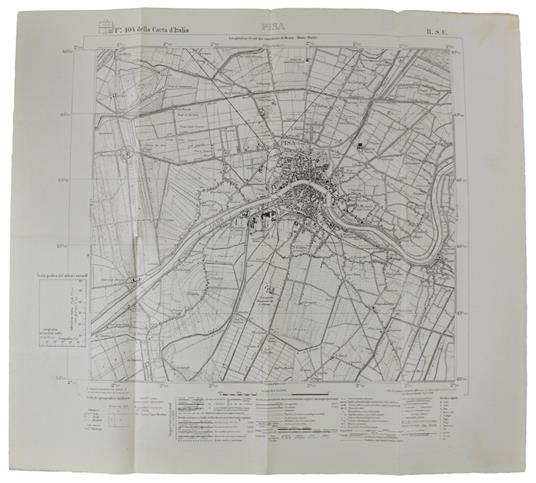 Pisa. F° 104 Ii.S.E. Della Carta D'Italia. Scala 1:25.000 - copertina
