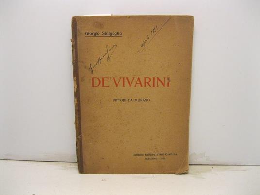 De' Vivarini. Pittori da Murano - copertina
