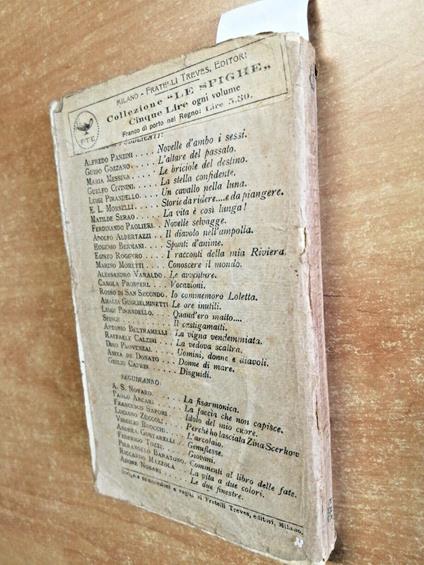 Alfredo Panzini - Novelle D'Ambo I Sessi - 1920 - Treves - 11 Migliaio - - copertina
