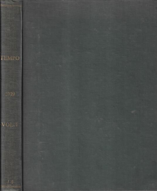 Tempo anno III n. 1-23 - Alberto Mondadori - copertina