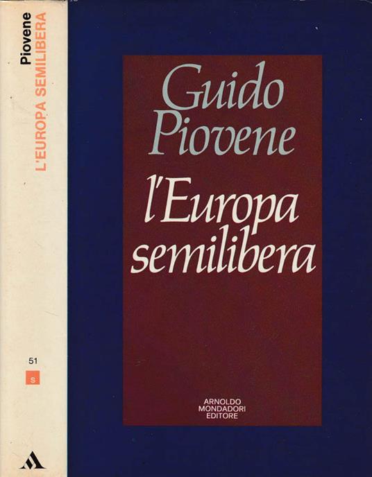 L' Europa semilibera - Guido Piovene - copertina