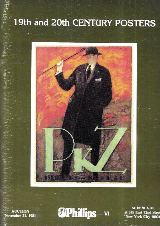 19th and 20th Century Posters. Sale No. 417 - November 21, 1981 (Phillips - VI) - copertina