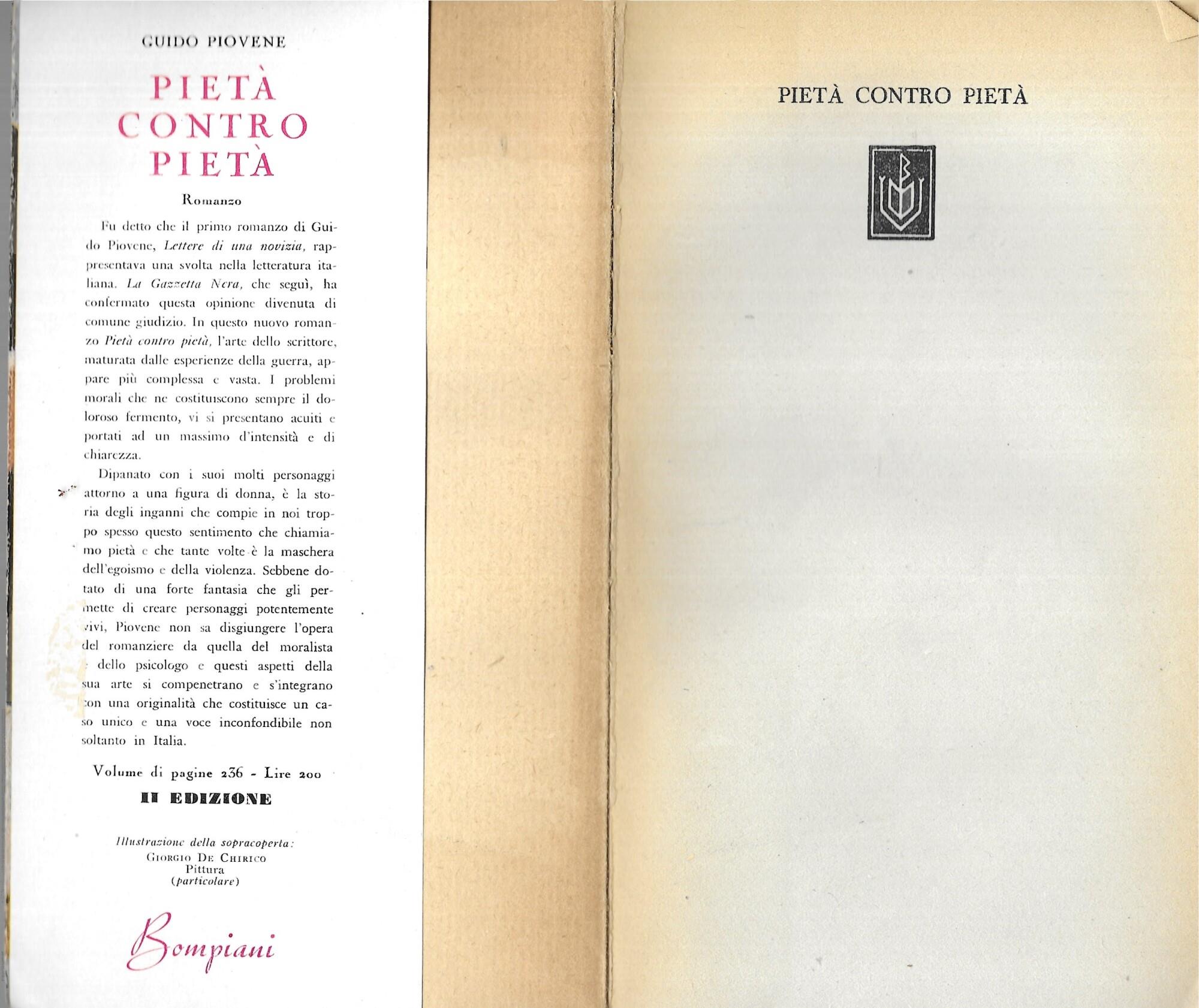 Pietà contro pietà