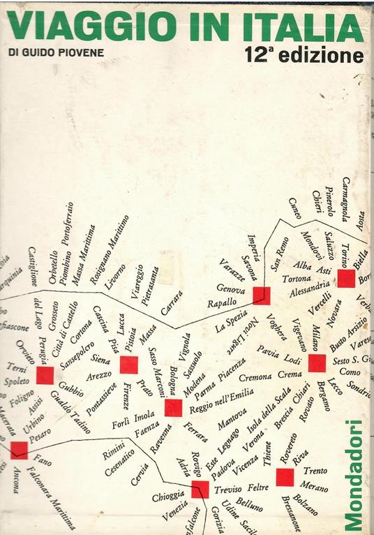 Viaggio in Italia - Guido Piovene - copertina