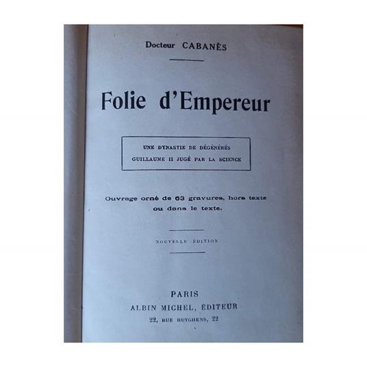Folie D'Empereur - copertina