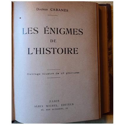 Les Enigmes De L'Histoire - copertina
