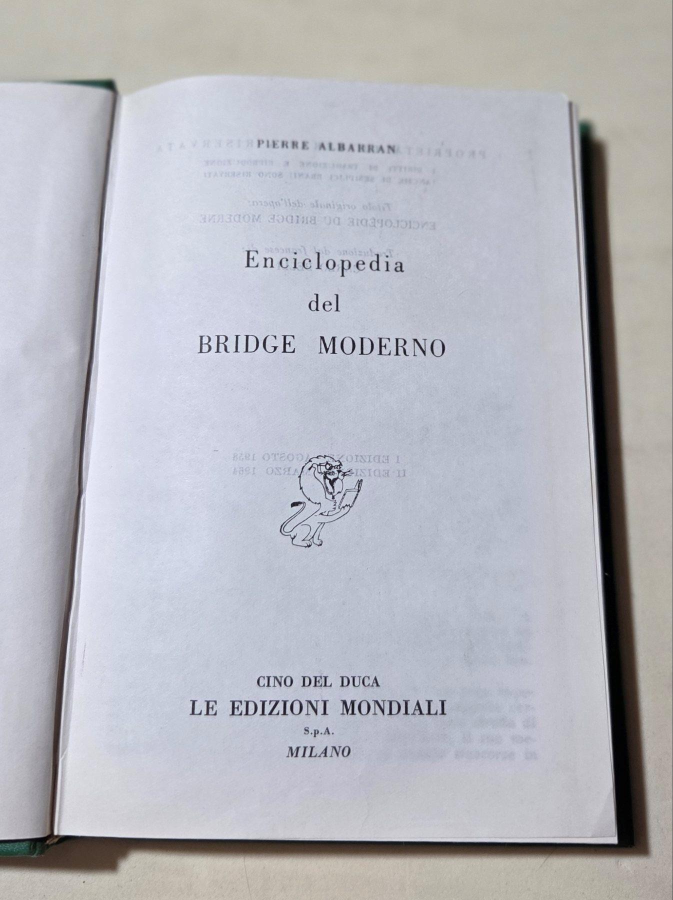 Enciclopedia del Bridge moderno