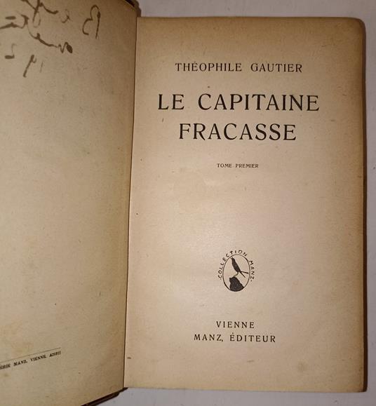 Le capitaine Fracesse- 2 tomi(unico vol.) - Théophile Gautier - copertina