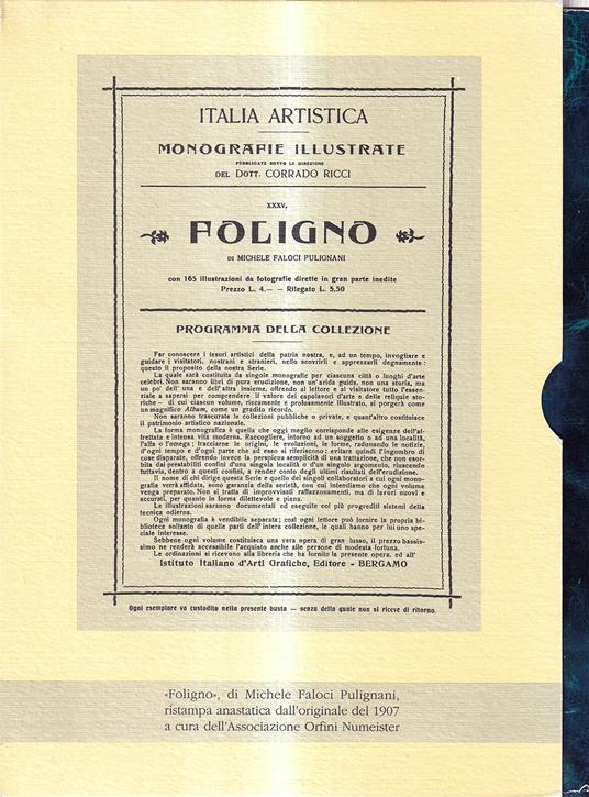Foligno (Italia Artistica. Monografie illustrate) - Michele Faloci Pulignani - copertina