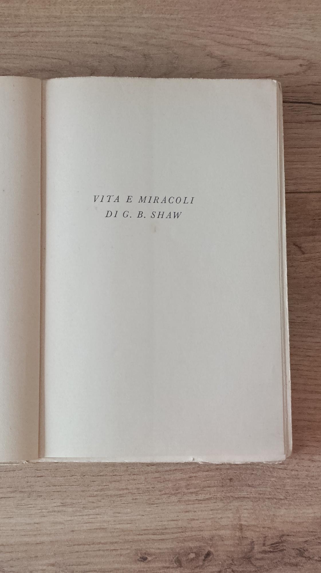 Vita e Miracoli di G. B. Shaw