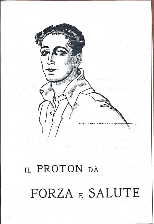 Proton. Illustr. Dudovich. Tre advertising 1920 - copertina