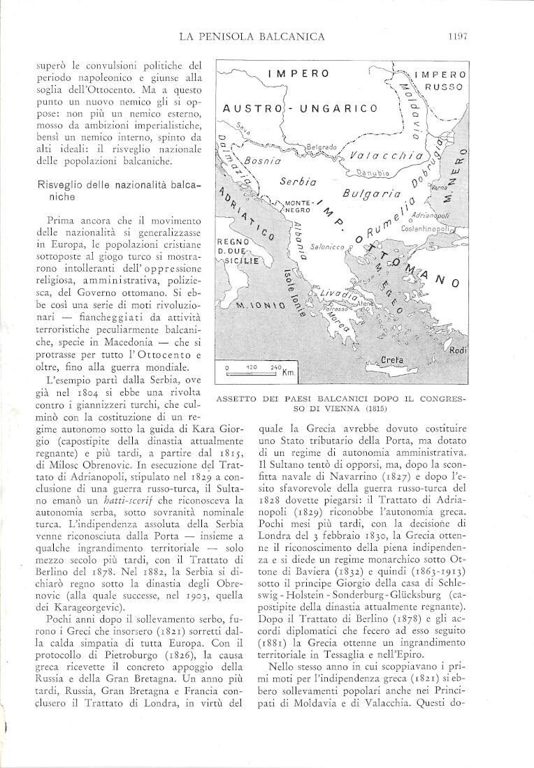 La Penisola Balcanica e i suoi complessi problemi - Estratto 1939