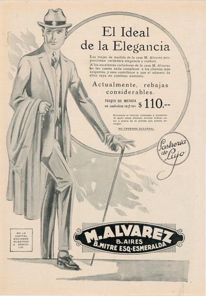 M. Alvarez. El ideal de la elagancia. Advertising 1922 - copertina
