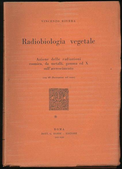 Radiobiologia vegetale - copertina