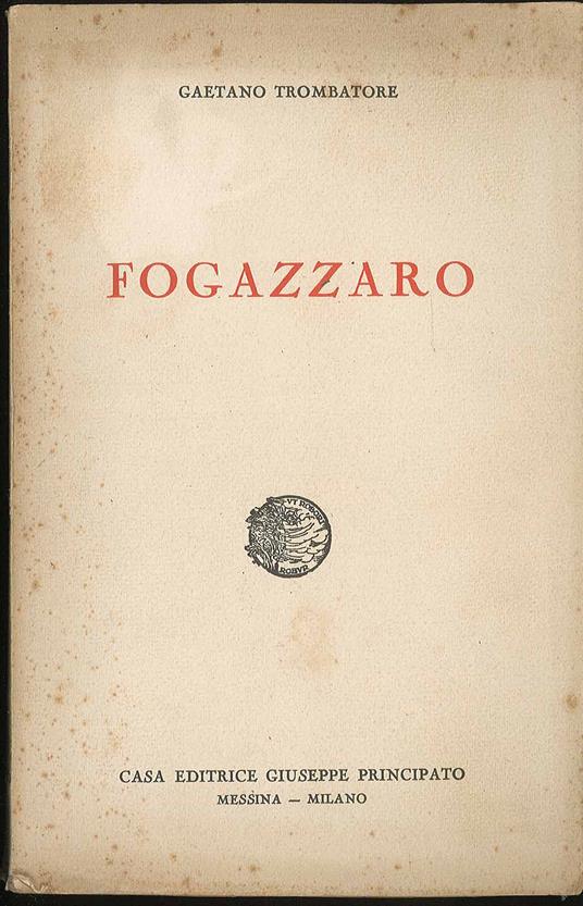 Fogazzaro - Gaetano Trombatore - copertina