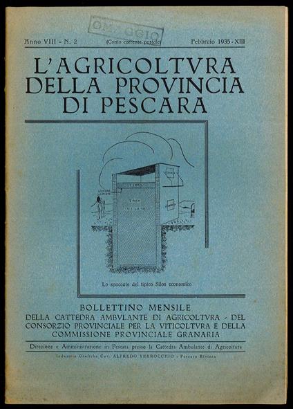 L'agricoltura della Provincia di Pescara - copertina
