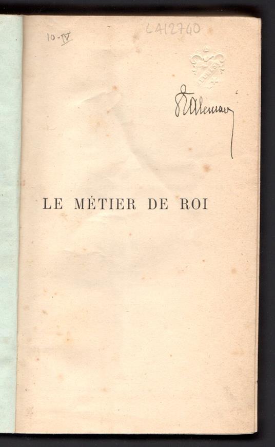 Le Metier de Roi - copertina