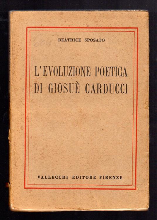 L'evoluzione poetica di Giosuè Carducci - copertina