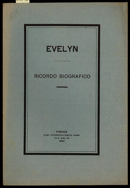 Evelyn - copertina