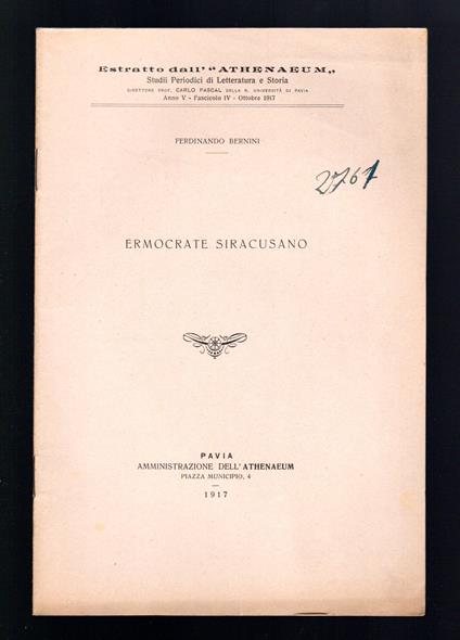 Ermocrate Siracusano - Ferdinando Bernini - copertina