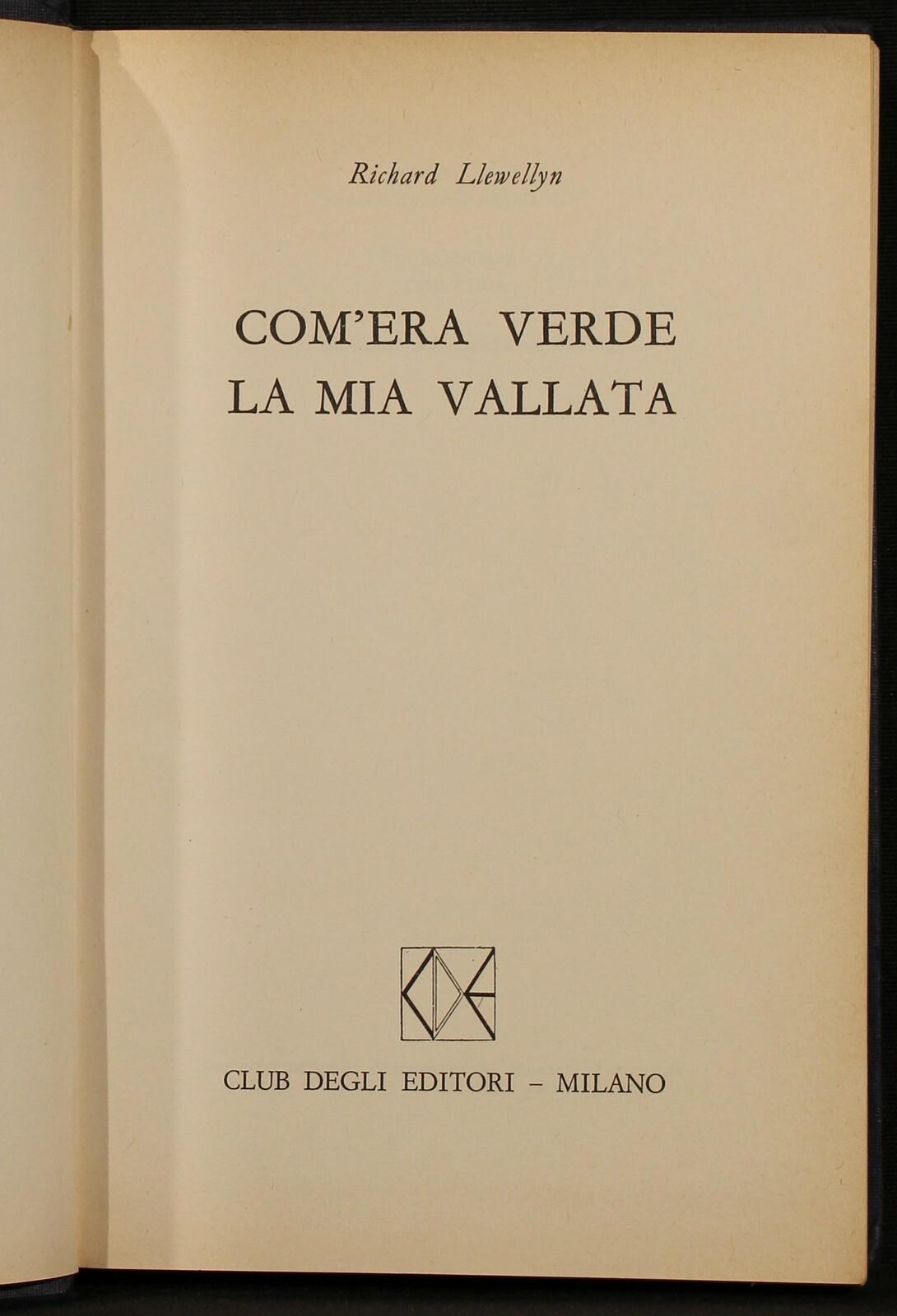 Com'Era Verde La Mia Vallata