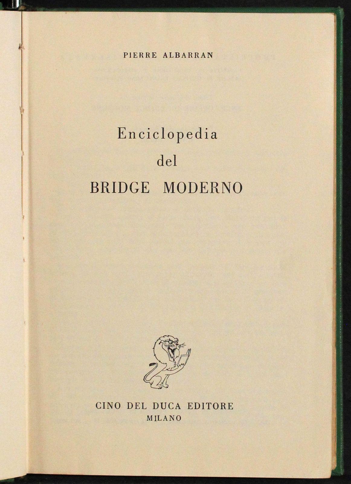 Enciclopedia Del Bridge Moderno