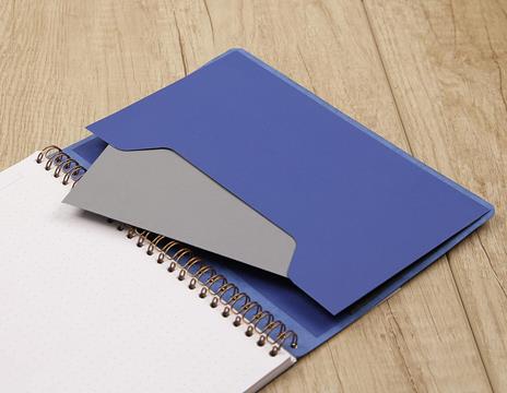 Age Bag My.notes A5+, 120 p/60 fogli con margine staccabile 90 g/m², coperta. colore grigio, righe - 6