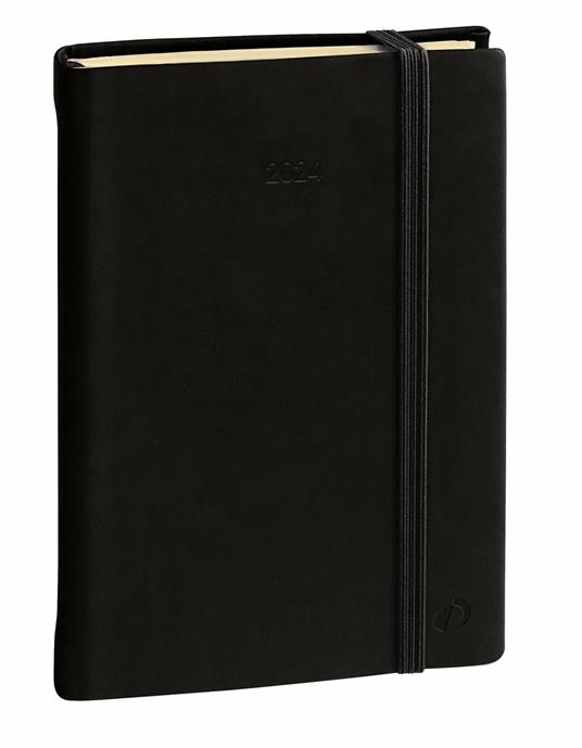 Agenda Settimanale Quo Vadis 2027, 13 mesi, Presidente Prestige, italiano, Silk nero - 21 x 27 cm - 7