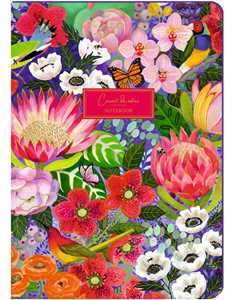 Cartoleria Notebook 15x21 cm copertina rigida con elastico - Giardino Tropicale Gaelle Boissonard